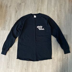SheRatesDogs Long Sleeve Black “girls are cool” shirt